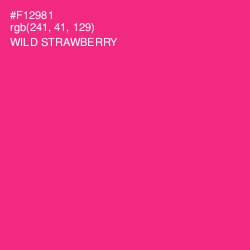 #F12981 - Wild Strawberry Color Image
