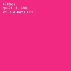 #F12982 - Wild Strawberry Color Image