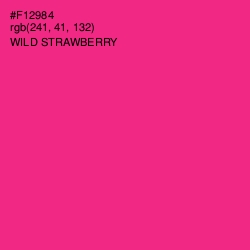 #F12984 - Wild Strawberry Color Image