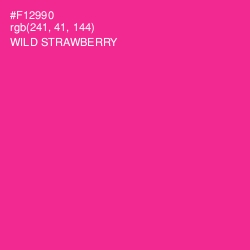 #F12990 - Wild Strawberry Color Image