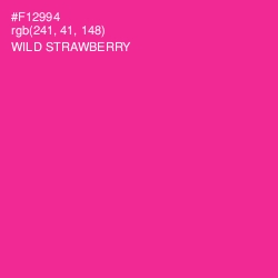 #F12994 - Wild Strawberry Color Image