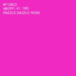 #F129C3 - Razzle Dazzle Rose Color Image