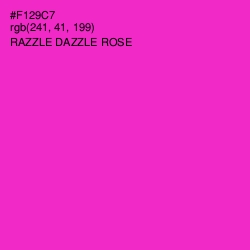 #F129C7 - Razzle Dazzle Rose Color Image