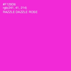 #F129D6 - Razzle Dazzle Rose Color Image