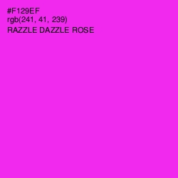 #F129EF - Razzle Dazzle Rose Color Image