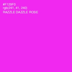#F129F0 - Razzle Dazzle Rose Color Image