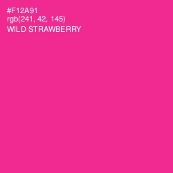 #F12A91 - Wild Strawberry Color Image
