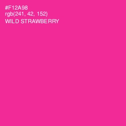 #F12A98 - Wild Strawberry Color Image