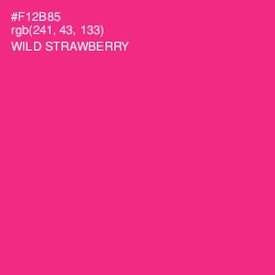 #F12B85 - Wild Strawberry Color Image