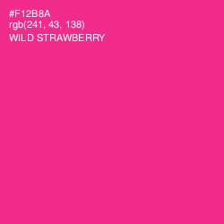 #F12B8A - Wild Strawberry Color Image