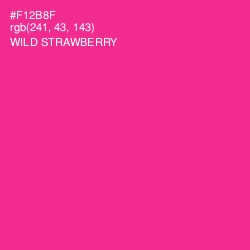 #F12B8F - Wild Strawberry Color Image