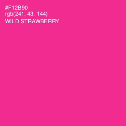#F12B90 - Wild Strawberry Color Image