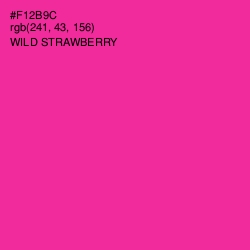 #F12B9C - Wild Strawberry Color Image