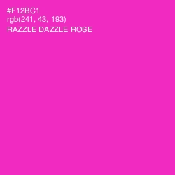 #F12BC1 - Razzle Dazzle Rose Color Image