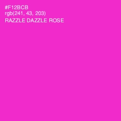 #F12BCB - Razzle Dazzle Rose Color Image
