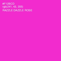 #F12BCD - Razzle Dazzle Rose Color Image