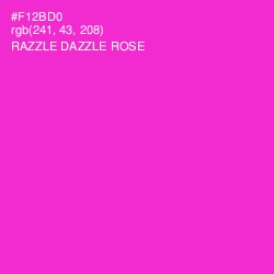#F12BD0 - Razzle Dazzle Rose Color Image
