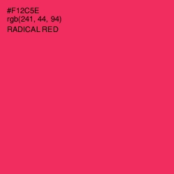 #F12C5E - Radical Red Color Image