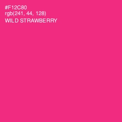 #F12C80 - Wild Strawberry Color Image