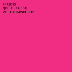 #F12C83 - Wild Strawberry Color Image