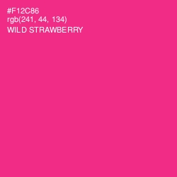 #F12C86 - Wild Strawberry Color Image