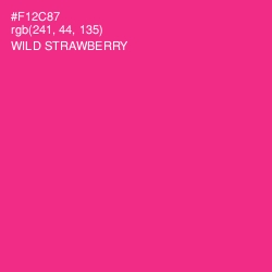 #F12C87 - Wild Strawberry Color Image