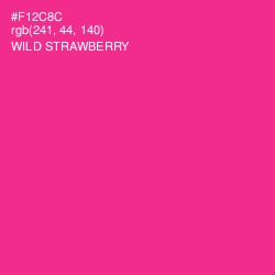 #F12C8C - Wild Strawberry Color Image