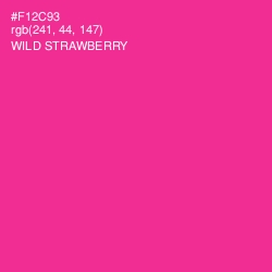 #F12C93 - Wild Strawberry Color Image