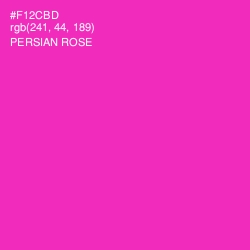 #F12CBD - Persian Rose Color Image
