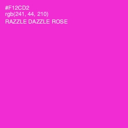 #F12CD2 - Razzle Dazzle Rose Color Image