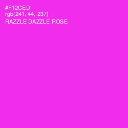 #F12CED - Razzle Dazzle Rose Color Image