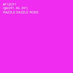 #F12CF1 - Razzle Dazzle Rose Color Image