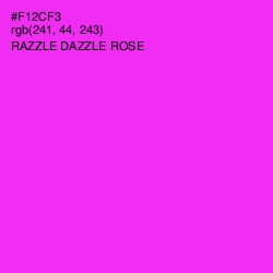 #F12CF3 - Razzle Dazzle Rose Color Image