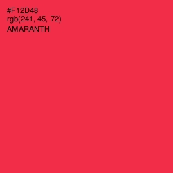 #F12D48 - Amaranth Color Image