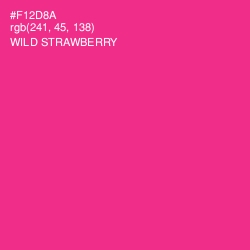 #F12D8A - Wild Strawberry Color Image