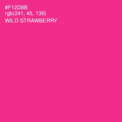 #F12D8B - Wild Strawberry Color Image