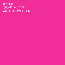 #F12D99 - Wild Strawberry Color Image