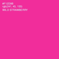 #F12D9B - Wild Strawberry Color Image