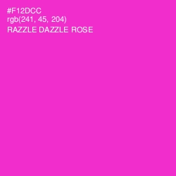 #F12DCC - Razzle Dazzle Rose Color Image