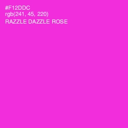 #F12DDC - Razzle Dazzle Rose Color Image