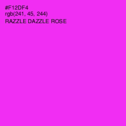 #F12DF4 - Razzle Dazzle Rose Color Image