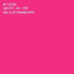 #F12E80 - Wild Strawberry Color Image