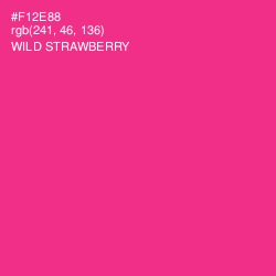 #F12E88 - Wild Strawberry Color Image