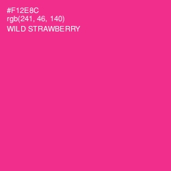 #F12E8C - Wild Strawberry Color Image