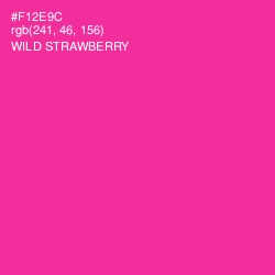 #F12E9C - Wild Strawberry Color Image