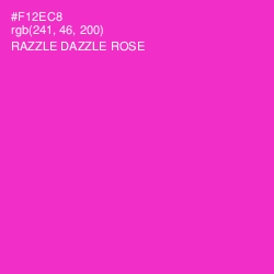 #F12EC8 - Razzle Dazzle Rose Color Image