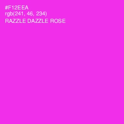 #F12EEA - Razzle Dazzle Rose Color Image