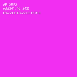 #F12EF2 - Razzle Dazzle Rose Color Image