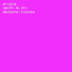 #F12EFB - Magenta / Fuchsia Color Image