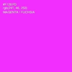 #F12EFD - Magenta / Fuchsia Color Image